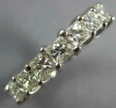 3.0CT DIAMOND 14K WHITE GOLD 3D PRINCESS ETERNITY WEDDING ANNIVERSARY RING 19900