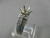 ESTATE .49CTW DIAMOND 14KT WHITE GOLD RING SEMI MOUNT ENGAGEMENT SETTING #20933