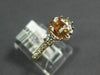 ESTATE 1.45CT DIAMOND & AAA MORGANITE 14KT ROSE GOLD 3D CLASSIC ENGAGEMENT RING