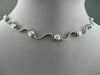 ESTATE 1.20CT DIAMOND 14KT WHITE GOLD FLOATING WAVE BY THE YARD NECKLACE #7219