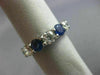 LARGE 8.95CT DIAMOND & AAA SAPPHIRE PLATINUM ETERNITY WEDDING ANNIVERSARY RING