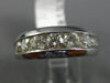 ESTATE WIDE 1.71CT DIAMOND 14KT WHITE GOLD 7 STONE CLASSIC CHANNEL WEDDING RING