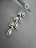 ANTIQUE 4.76CT DIAMOND MARQUISE & ROUND 14KT WHITE GOLD LEAF DROP EARRINGS 21686
