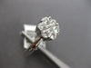ESTATE .75CT DIAMOND 14KT WHITE GOLD 3D CLASSIC ROUND INVISIBLE FLOWER LOVE RING