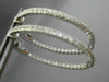 ESTATE .72CT DIAMOND 14K WHITE GOLD OVAL DOUBLE SIDED FILIGREE HOOP EARRINGS