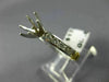 ESTATE .66CT DIAMOND 14KT 2 TONE GOLD ROUND SEMI MOUNT ENGAGEMENT RING #23795