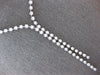 4.32CT DIAMOND 14KT WHITE GOLD BY THE YARD SEMI ETERNITY 2 ROW LARIAT NECKLACE