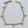 .39CT DIAMOND 18KT 2 TONE GOLD 3D CLASSIC ROUND BEZEL BY THE YARD LOVE BRACELET