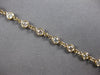 LONG .79CT DIAMOND 14KT YELLOW GOLD CLASSIC BEZEL 9 STONE OVAL LINK FUN BRACELET