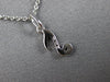 ESTATE .06CT DIAMOND 14KT WHITE GOLD CLASSIC MUSICAL NOTE FUN FLOATING PENDANT