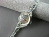 ANTIQUE .15CT OLD MINE DIAMOND 14KT WHITE GOLD BULOVA MARQUISE FACE WATCH #2198