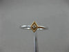 .05CT DIAMOND 14KT WHITE BLACK & ROSE GOLD 3D HEART FLOWER MULTI STACKABLE RING