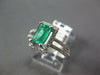 .91CT DIAMOND & AAA EMERALD 14K5 WHITE GOLD 3D EMERALD CUT HALO ENGAGEMENT RING