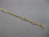 ESTATE .18CT DIAMOND 14KT YELLOW GOLD 3D RECTANGULAR CHANDELIER FUN BRACELET