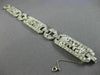 ANTIQUE WIDE 6.52CT OLD MINE DIAMOND PLATINUM CLASSIC FILIGREE FLOWER BRACELET
