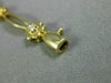 ANTIQUE .30CT ROUND DIAMOND 14K YELLOW GOLD CLASSIC DAISY FLOWER BRACELET #10577