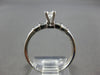 .40CT DIAMOND 14KT WHITE GOLD 3D CLASSIC ROUND & BAGUETTE ENGAGEMENT RING #27997