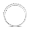 .77CT DIAMOND 14KT WHITE GOLD 2 ROW SHARED PRONG SEMI ETERNITY ANNIVERSARY RING