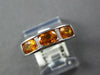 1.59CT DIAMOND & AAA CITRINE 18KT WHITE GOLD 3D OVAL & BAGUETTE ANNIVERSARY RING