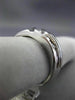 ESTATE WIDE .50CT DIAMOND 14KT WHITE GOLD 3D EIGHT STONE WAVE INFINITY MENS RING