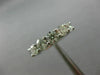 WIDE 1.25CT ROUND DIAMOND 14KT WHITE GOLD 3D 5 STONE WEDDING ANNIVERSARY RING