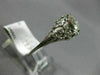 ANTIQUE LARGE 1.75CT DIAMOND PLATINUM 3D CLASSIC ETOILE FILIGREE ENGAGEMENT RING
