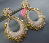 GIA LARGE 13.81CT PINK & MULTI COLOR DIAMOND 18KT ROSE GOLD TEAR DROP EARRINGS