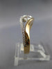ESTATE .50CT DIAMOND 14K YELLOW GOLD SOLITAIRE LOVE KNOT FRIENDSHIP PROMISE RING