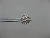 ESTATE .05CT DIAMOND 14KT WHITE GOLD CLUSTER MILGRAIN FLOWER SNOWFLAKE EARRINGS