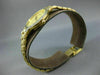 ESTATE LARGE GENEVE .70CT DIAMOND 14KT WHITE & YELLOW GOLD 3D ROUND WATCH #10771
