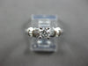 .40CT DIAMOND 14KT WHITE GOLD 3D CLASSIC ROUND & BAGUETTE ENGAGEMENT RING #27997