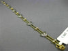 ANTIQUE LONG .25CT DIAMOND 14KT WHITE & YELLOW GOLD BEZEL HEART BRACELET #19183