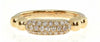 ESTATE .32CT LIGHT PINK DIAMOND 18KT ROSE GOLD 3D PAVE 3 ROW MULTI BEAD FUN RING