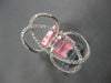 ESTATE EXTRA LARGE .62CT DIAMOND 14KT WHITE GOLD CLASSIC OVAL LOVE KNOT FUN RING