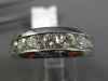 ESTATE WIDE 1.71CT DIAMOND 14KT WHITE GOLD 7 STONE CLASSIC CHANNEL WEDDING RING
