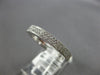 ESTATE .30CT DIAMOND 14KT WHITE GOLD CLASSIC 2 ROW PAVE WEDDING ANNIVERSARY RING