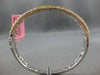 WIDE 3.11CT WHITE & INTENSE FANCY YELLOW DIAMOND 18K 2 TONE GOLD BANGLE BRACELET