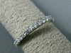 ESTATE .63CT ROUND DIAMOND 14K WHITE GOLD SHARED PRONG ETERNITY BAND RING #22354