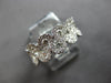 ESTATE WIDE 1.13CT DIAMOND 18K WHITE GOLD ROUND INFINTY WEDDING ANNIVERSARY RING