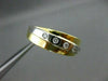 ESTATE WIDE .15CT DIAMOND 18KT WHITE & YELLOW GOLD ETOILE ANNIVERSARY RING 18834