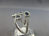 WIDE 1.39CT DIAMOND & AAA SAPPHIRE 14KT WHITE GOLD PEAR SHAPE & ROUND LOVE RING
