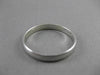 ESTATE 14KT WHITE GOLD MATTE & SHINY WEDDING ANNIVERSARY BAND RING 4mm #23245