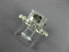 ESTATE .52CT DIAMOND 18K WHITE GOLD 3D ROUND 3mm BEZEL ETERNITY ANNIVERSARY RING
