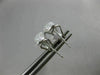 ESTATE WIDE .83CT DIAMOND 18KT WHITE GOLD 3D CLASSIC PAVE LEAF CLIP ON EARRINGS