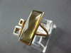 .07CT DIAMOND & AAA MULTI COLOR QUARTZ 14K ROSE GOLD SQUARE RECTANGULAR FUN RING