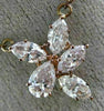 1.54CT WHITE & PINK DIAMOND 18K WHITE & ROSE GOLD 3D BY THE YARD FLOWER NECKLACE