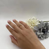 ESTATE WIDE .48CT DIAMOND 18KT YELLOW GOLD 3D DOUBLE SNOWFLAKE FUN RING