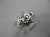 LARGE .54CT OLD MINE DIAMOND & AAA SAPPHIRE 18K WHITE GOLD ENGAGEMENT RING 27878