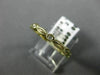 ESTATE .12CT DIAMOND 14K YELLOW GOLD ETOILE BEZEL LEAF ETERNITY ANNIVERSARY RING