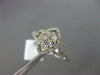 ESTATE .53CT DIAMOND 14KT TWO TONE GOLD 3D CLUSTER MARQUISE SHAPE LOVE KNOT RING